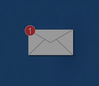 Cartoon illustration of an envelope