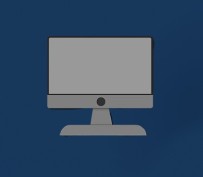 Cartoon illustration of a computer monitor